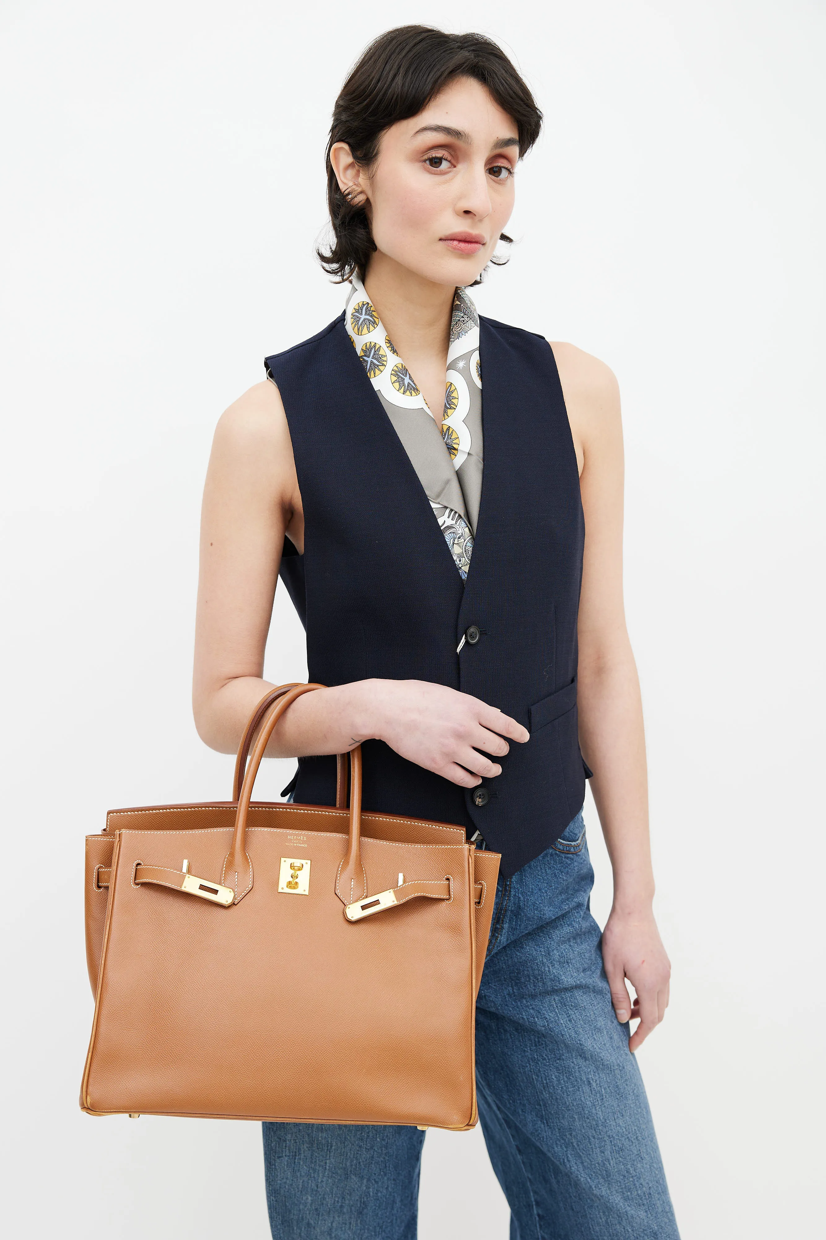 1998 Gold Birkin 35 Bag