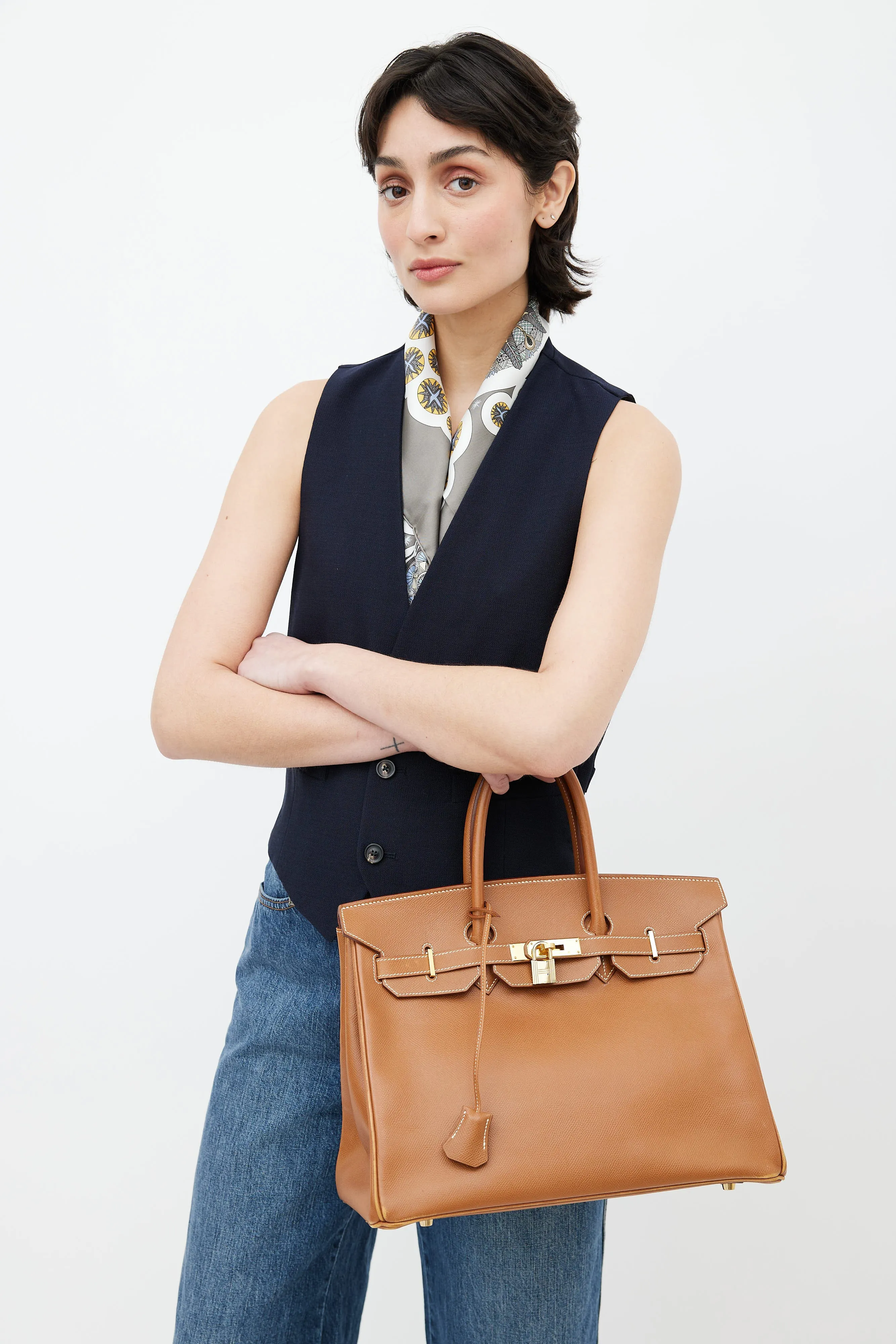 1998 Gold Birkin 35 Bag