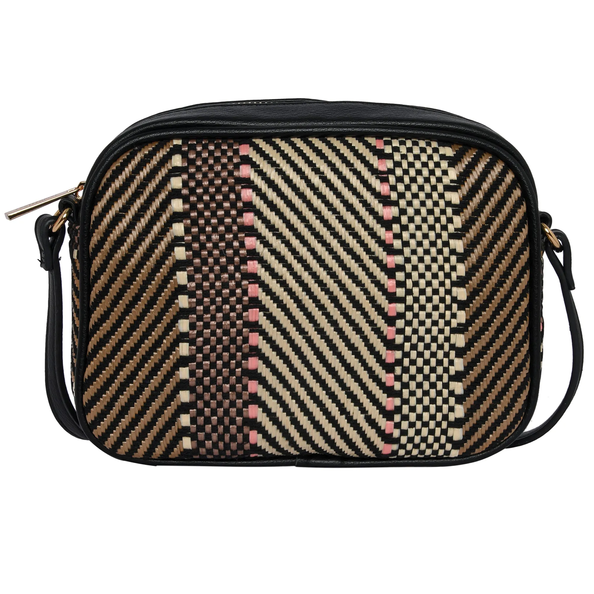 Accessorize London Women's Aztec Textile Camera Bag