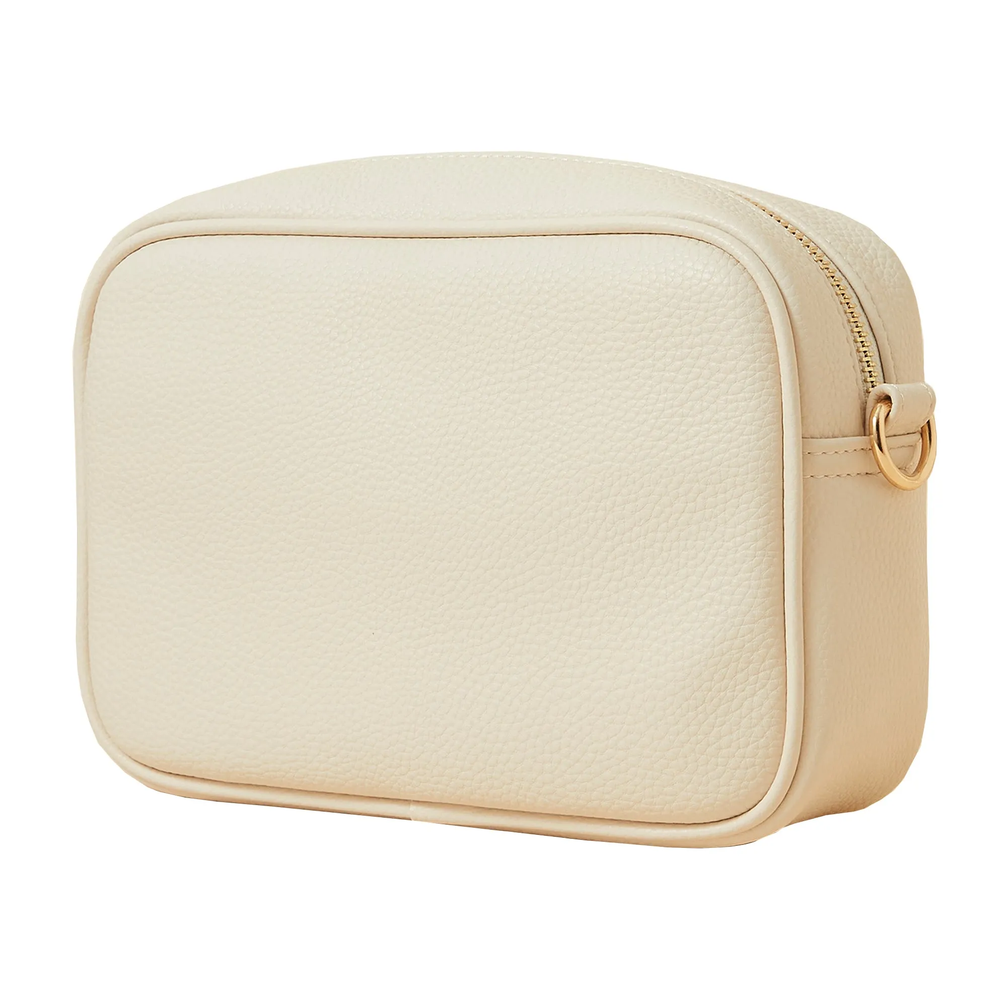 Accessorize London Women's Faux Leather White Aztec Webbing Camera Sling Bag