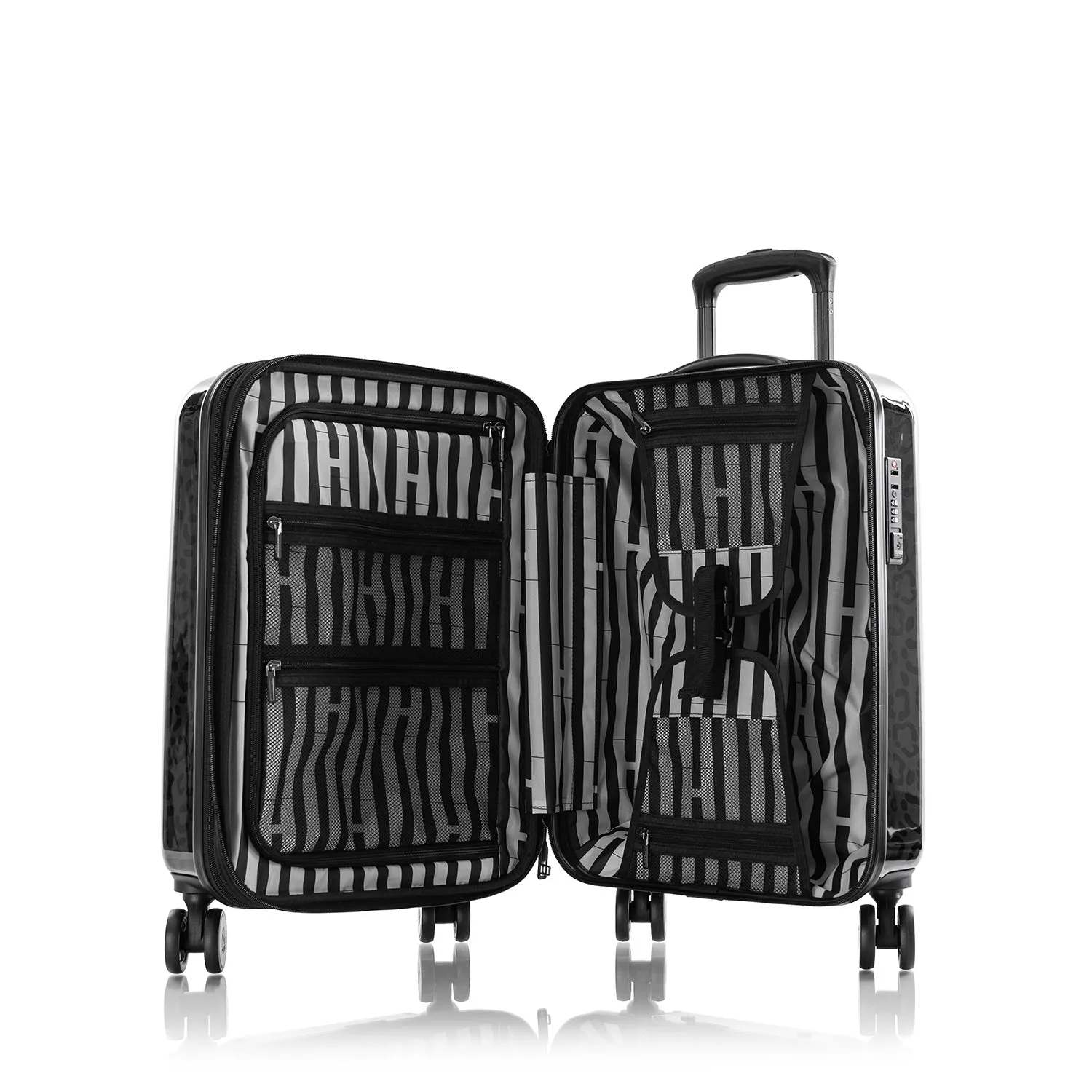 Black Leopard 21" Fashion Spinner® Carry-On Luggage