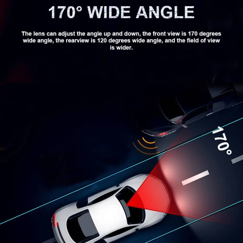 Car Driving Recorder 3.16-inch HD Night Vision Dash Camera Front
