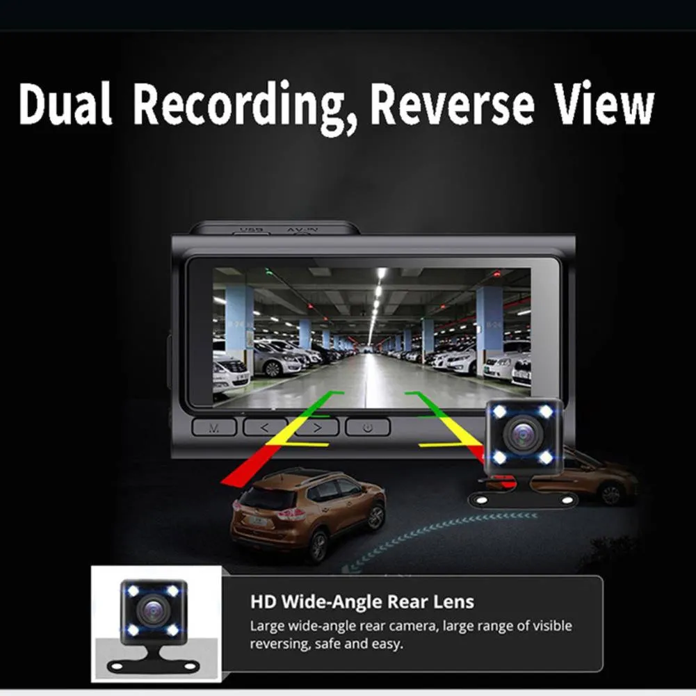 Car Driving Recorder 3.16-inch HD Night Vision Dash Camera Front