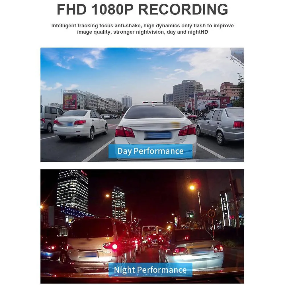 Car Driving Recorder 3.16-inch HD Night Vision Dash Camera Front