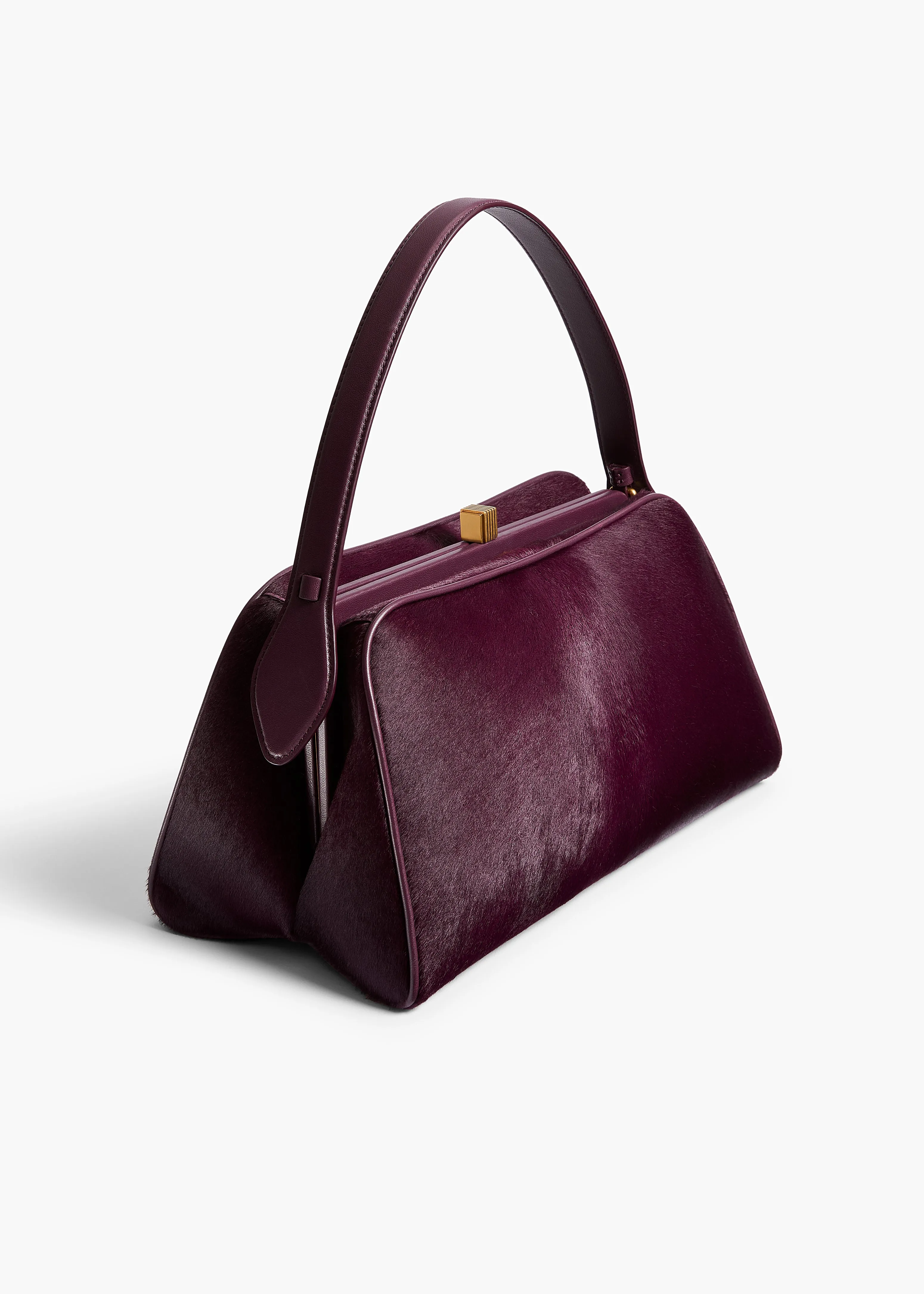 Cate Bag in Eggplant Haircalf