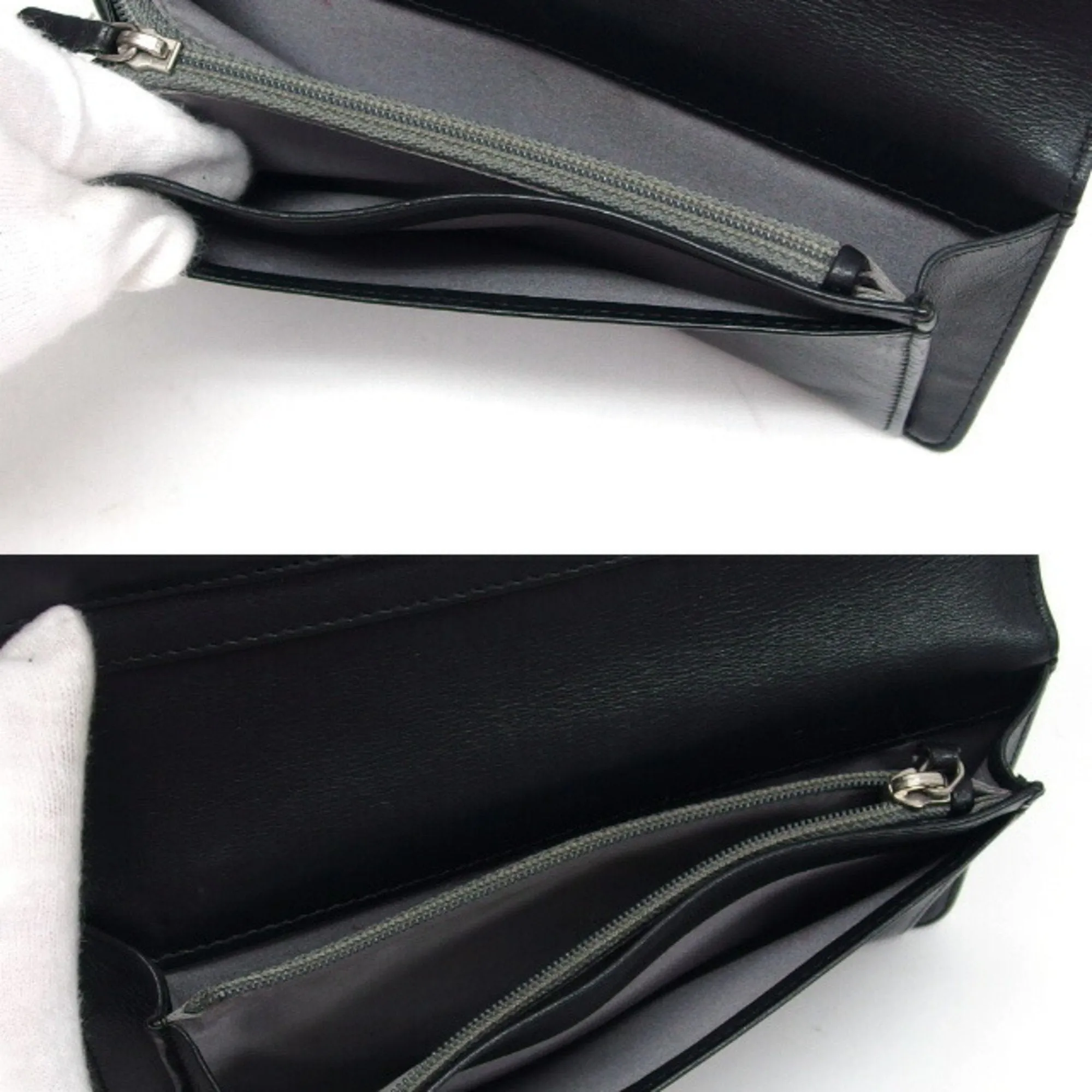 Chanel camellia makeup palette bi-fold long wallet blue