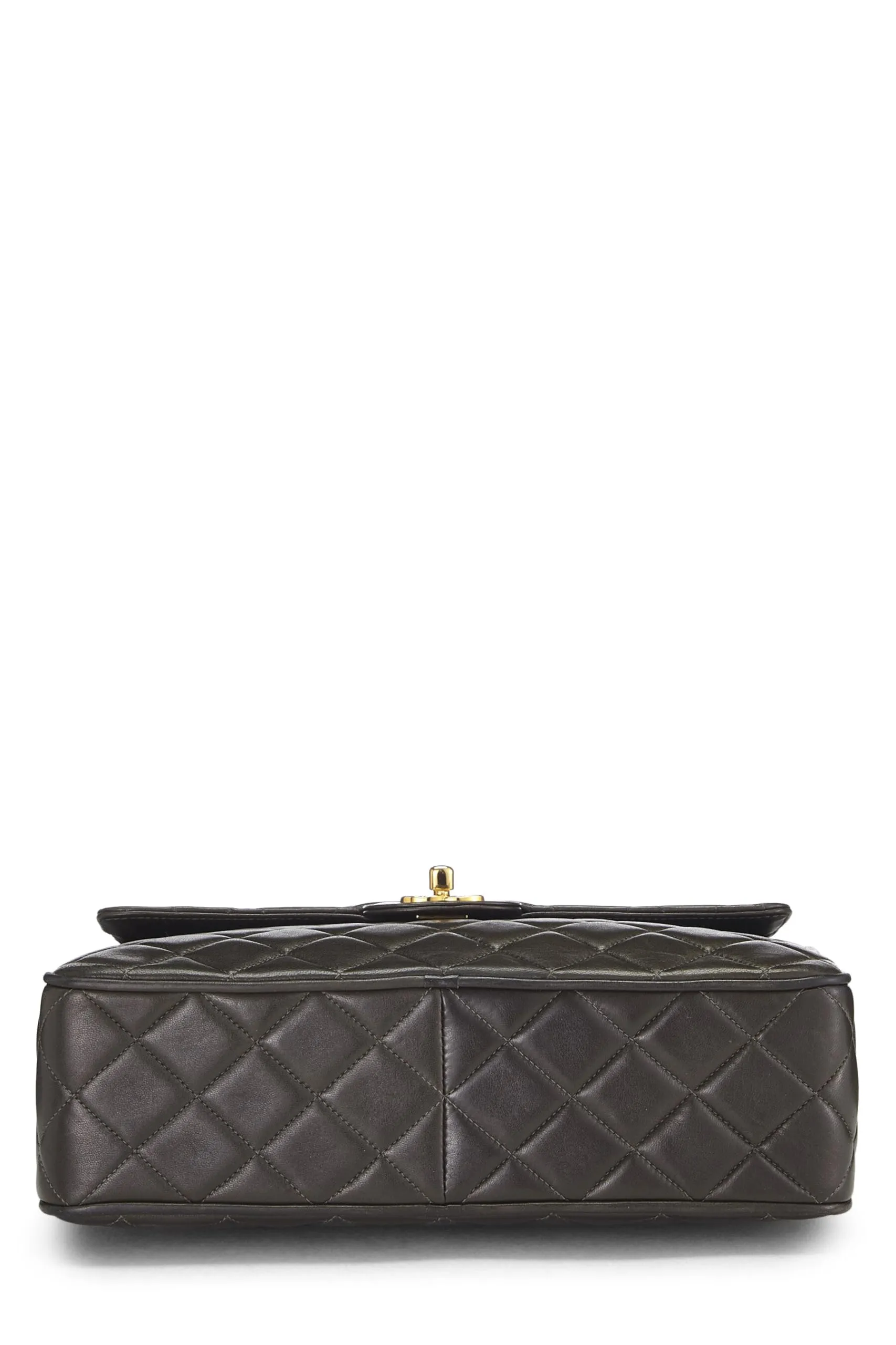 Chanel,  Green Quilted Lambskin Pocket Camera Bag Large, Green
