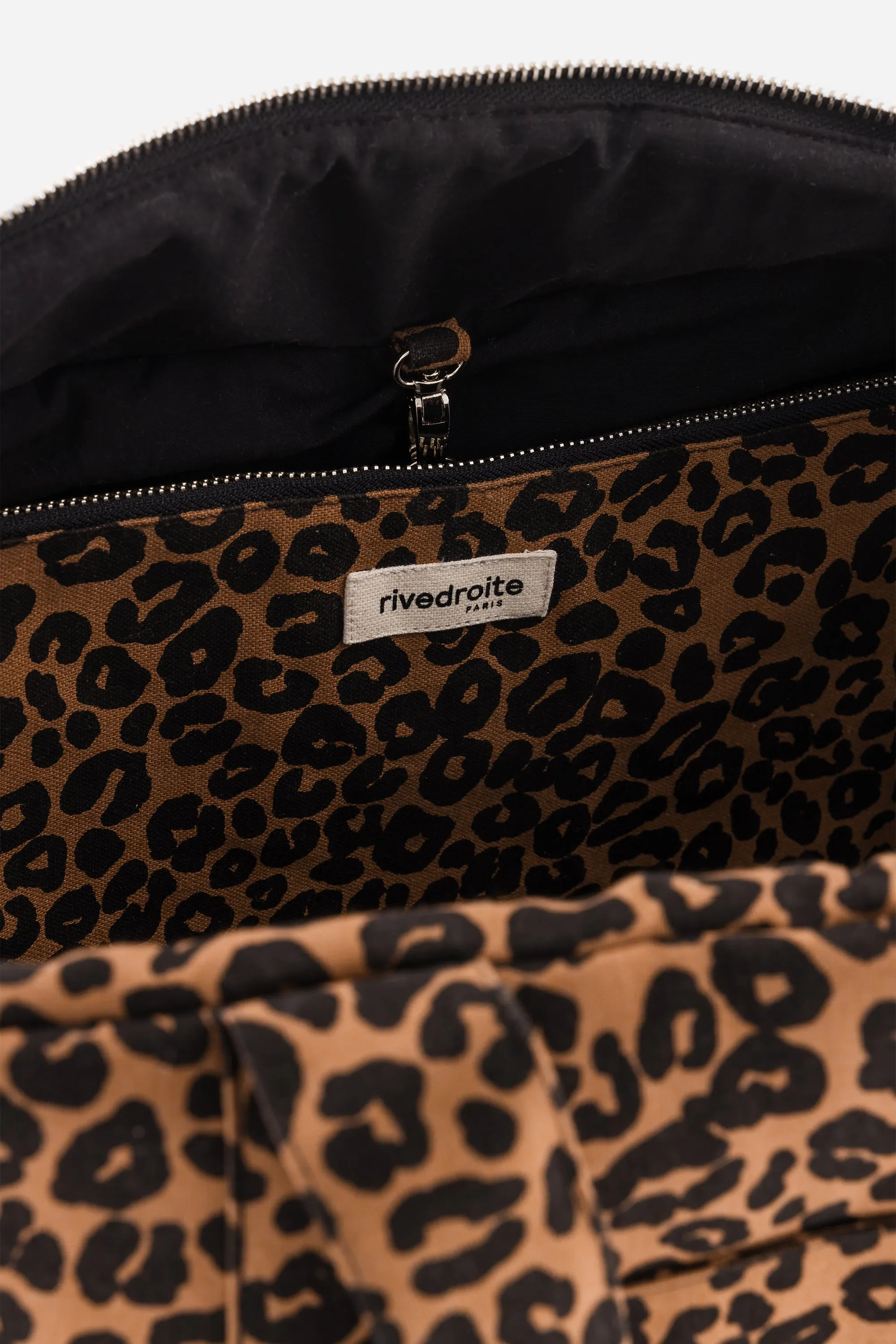 Darcy the anti diaper bag - Recycled cotton Leopard