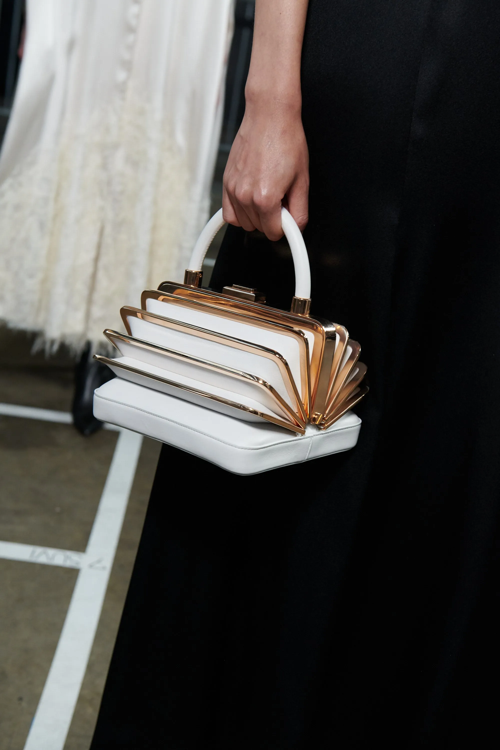 Diana Midas Bag in Ivory Nappa Leather