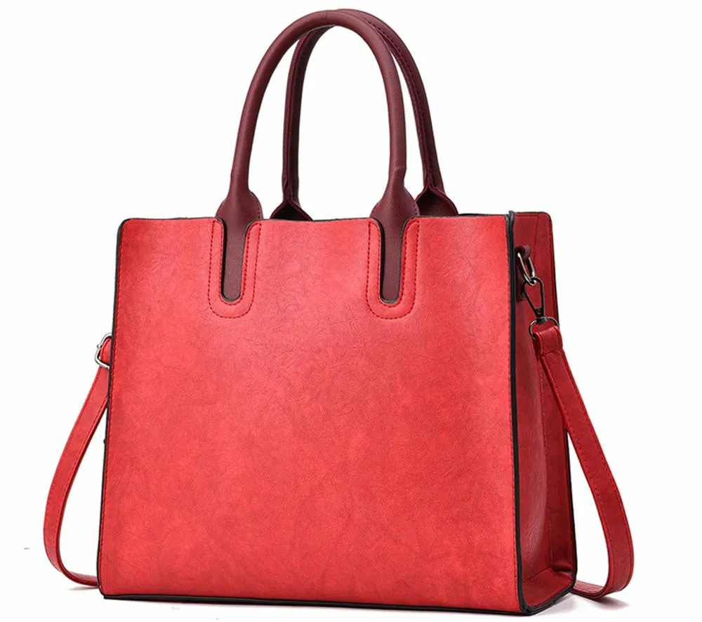Herald Fashion PU Leather Women's Handbags PU Leather Female Handbags Designer Casual Tote Luxury Solid Lady's Crossbody Bags