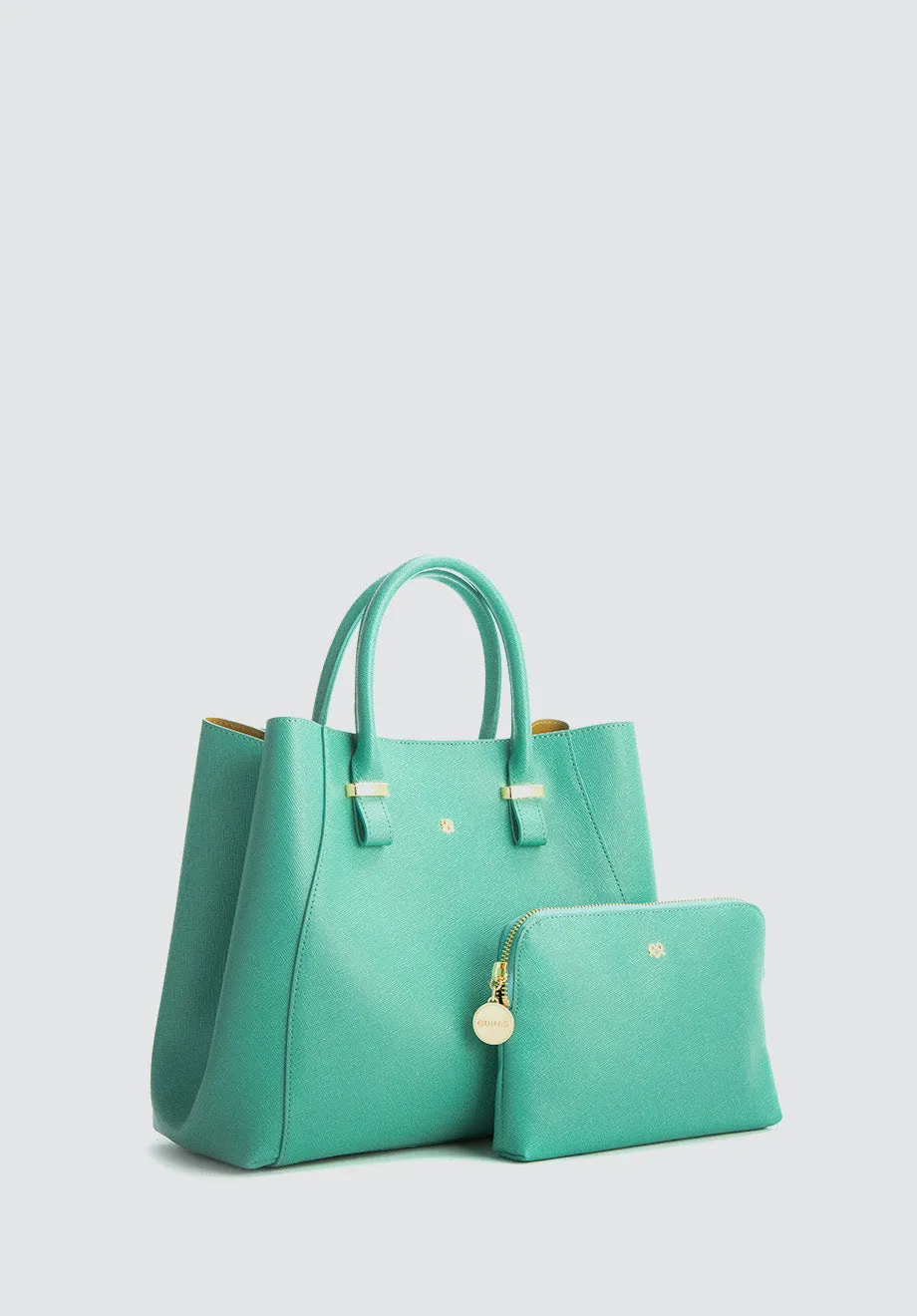 Jane | Tiffany Blue Vegan Leather Satchel