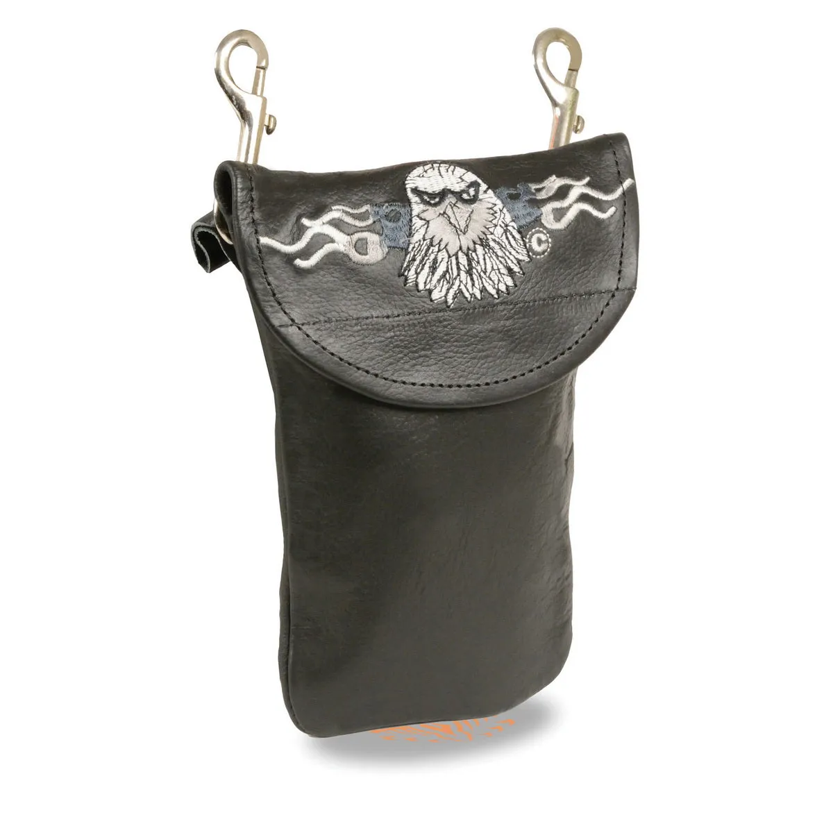 Milwaukee Leather SH506E Unisex Leather Belt Bag with ‘Eagle Head’