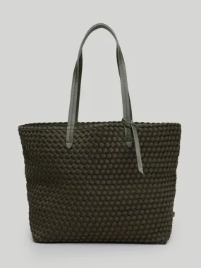 Naghedi Jetsetter Small Tote in Solid Olive