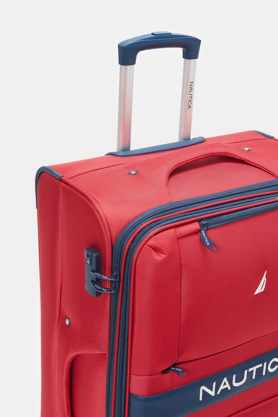 Red Nautica Soft Luggage Trolley (24 Inch)