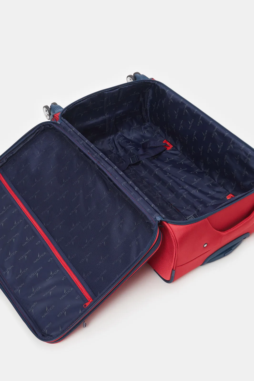 Red Nautica Soft Luggage Trolley (24 Inch)