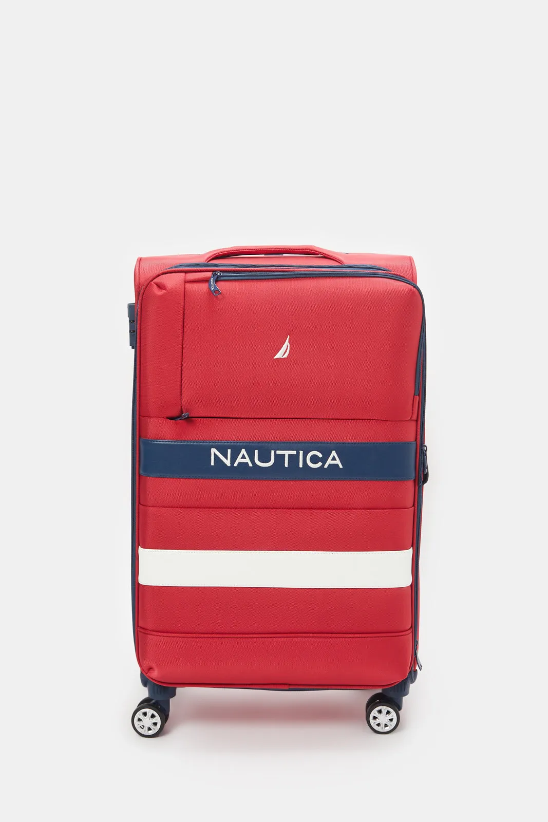 Red Nautica Soft Luggage Trolley (24 Inch)