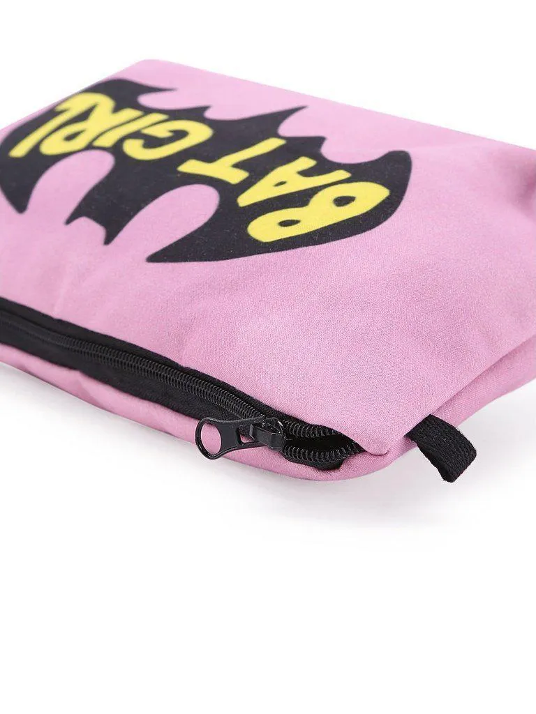 Slogan Print Accessory Case
