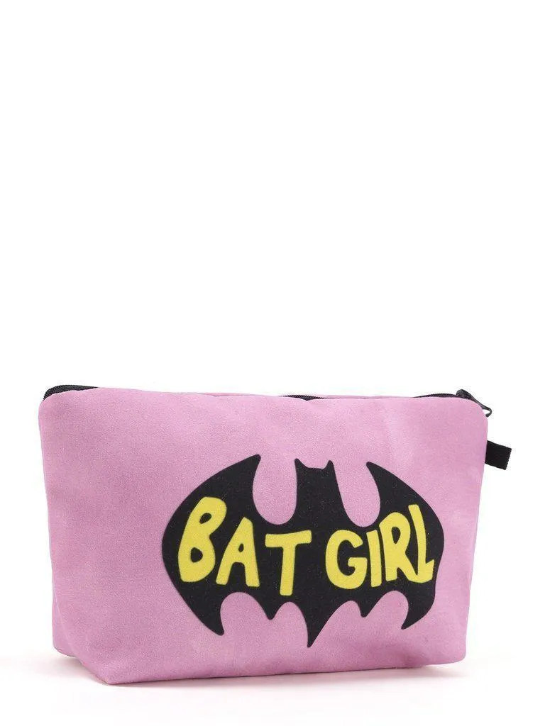 Slogan Print Accessory Case